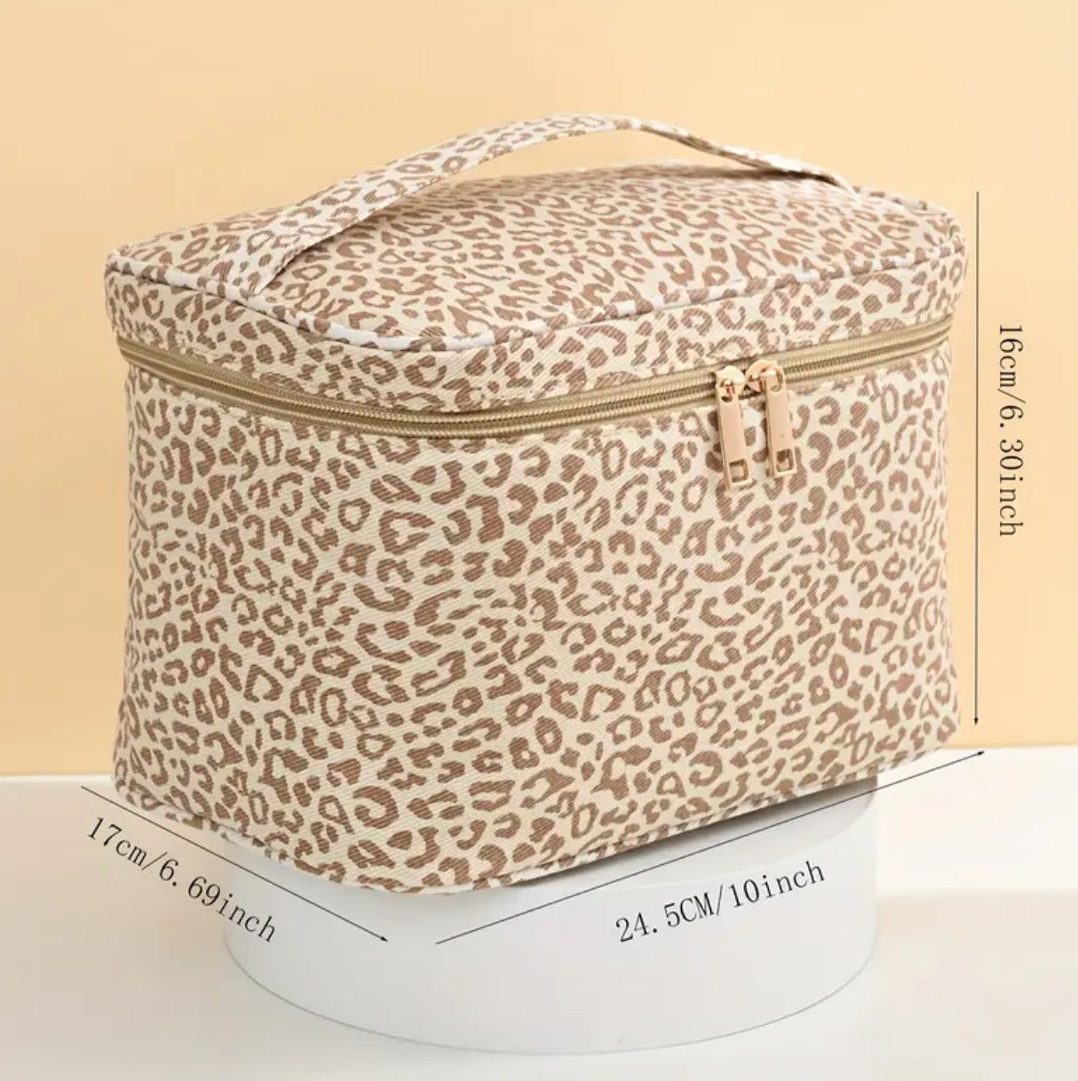 Leopard Print Cosmetic Bag