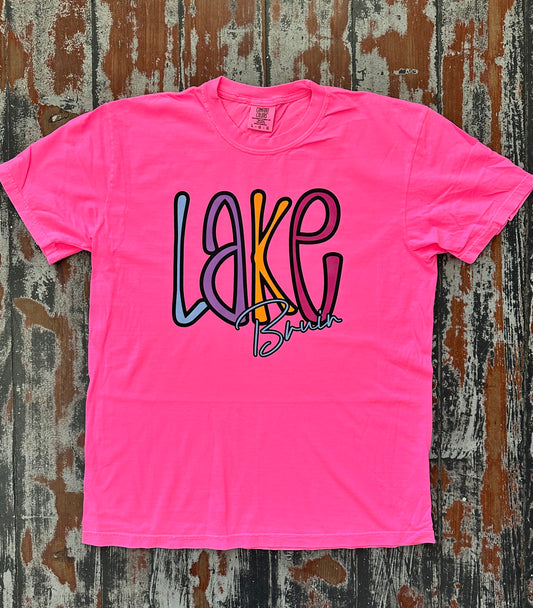 Neon Pink Lake Bruin T-Shirt