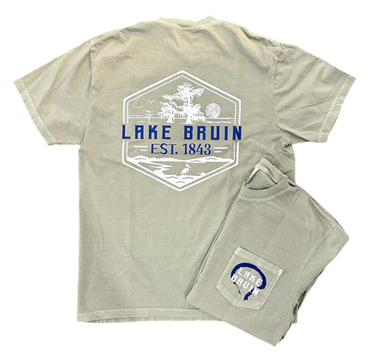 Lake Bruin Pocket T-Shirt-Sandstone