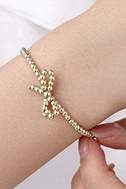 18k Tarnish Free Bow Bracelet