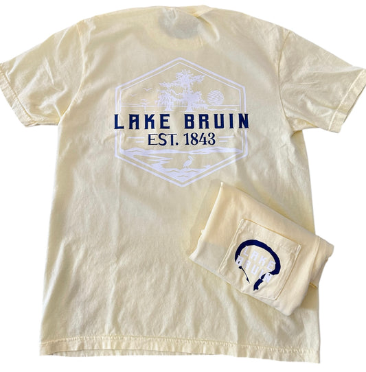 Lake Bruin Pocket T-Shirt- Butter