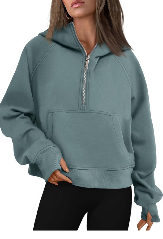Half Zip Pullover Hoodie