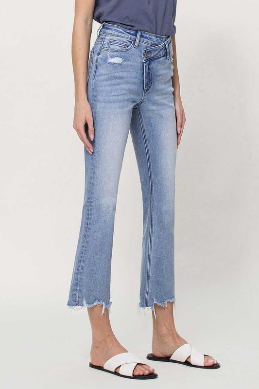 Vervet High Rise Criss Cross Kick Flare