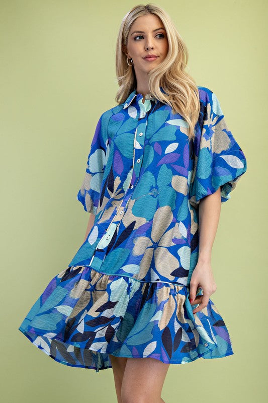 Floral Print Mini Dress