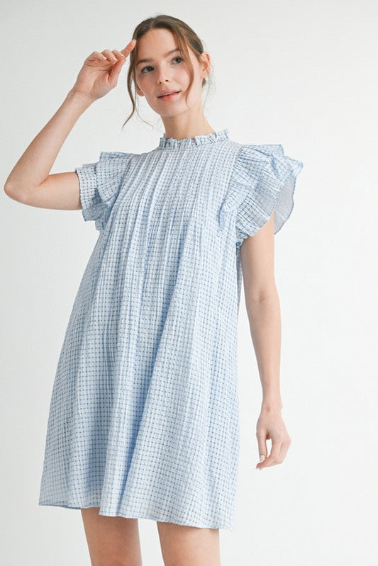 Ruffle Sleeve Dress
