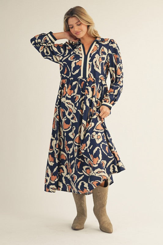 Midnight Bloom Maxi Dress