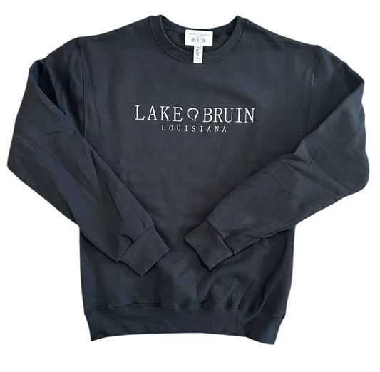 Lake Bruin Louisiana Sweatshirt- Black