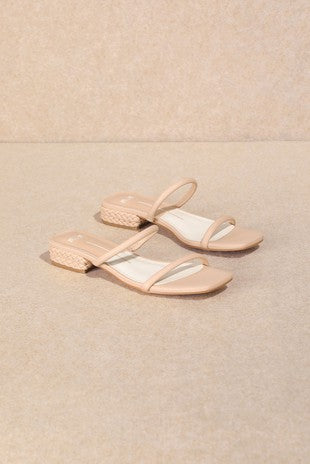 Light Pink Slim Strap Sandal