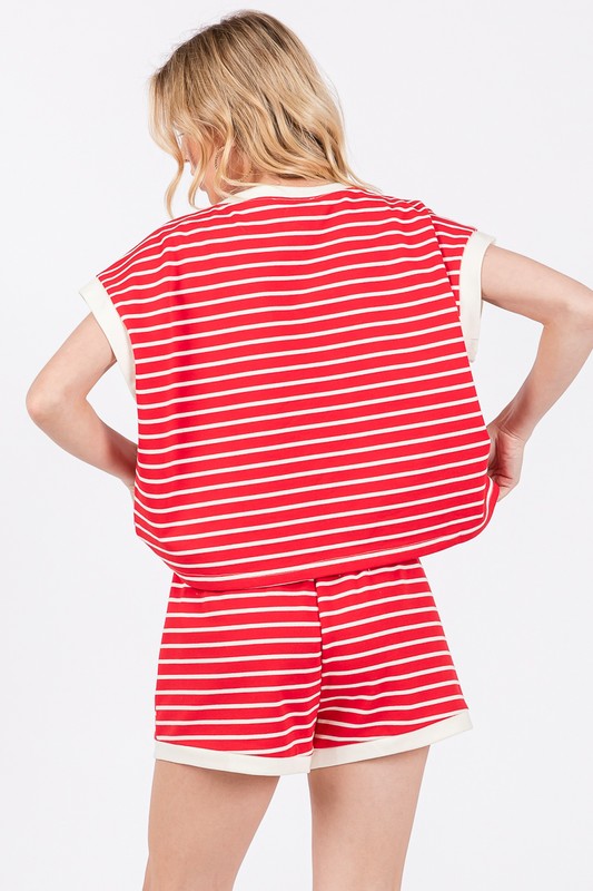 Striped Terry Top