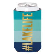 CAN COVER -LAKELIFE W/STRIPE