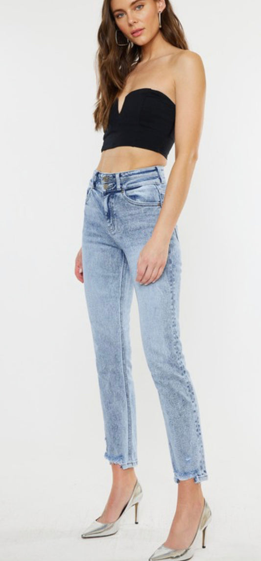 KanCan Light High Rise Slim Straight