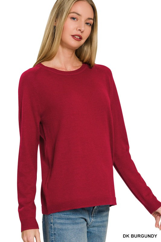 Classic Long Sleeve Knit Sweater