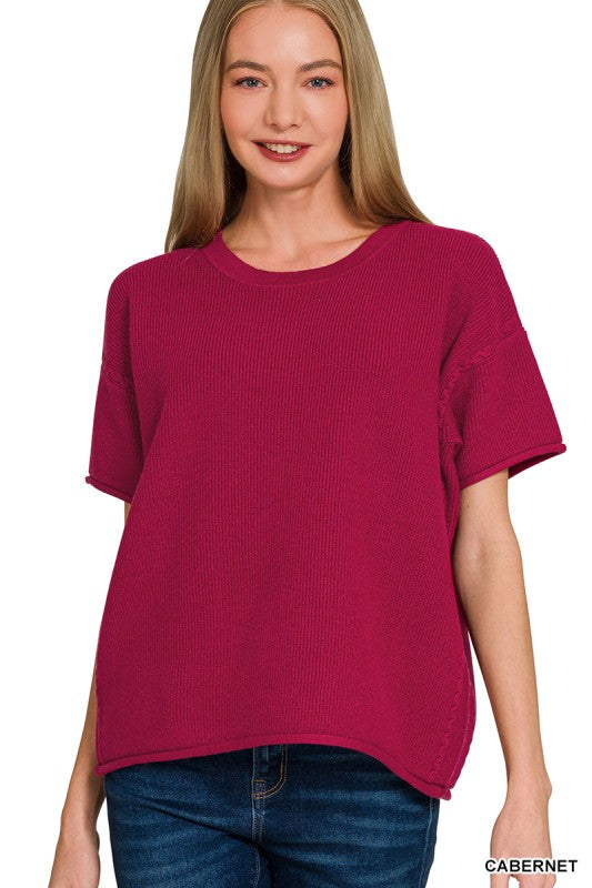 Classic Short Sleeve Sweater