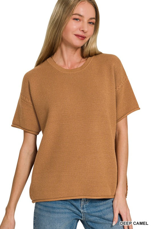 Classic Short Sleeve Sweater