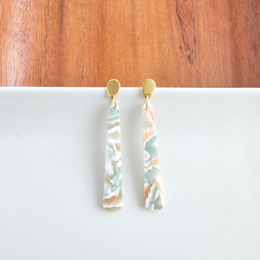 Blair Earrings - Creamsicle Mint