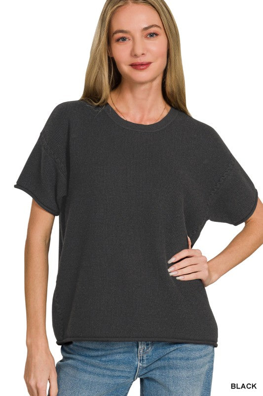 Classic Short Sleeve Sweater