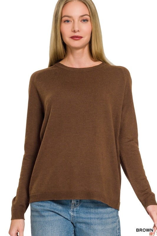 Classic Long Sleeve Knit Sweater