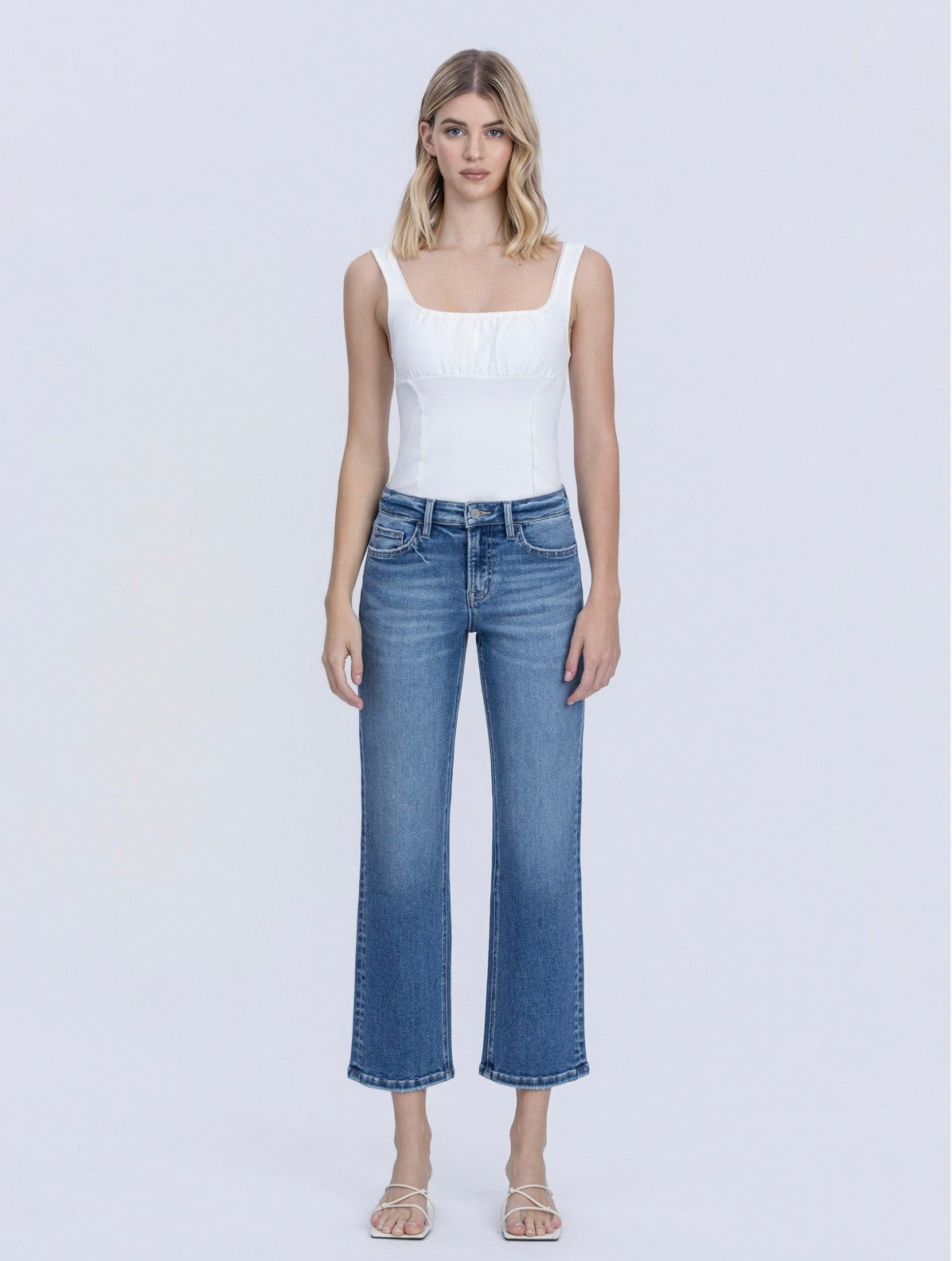 Vervet Mid-Rise Straight Leg Jean