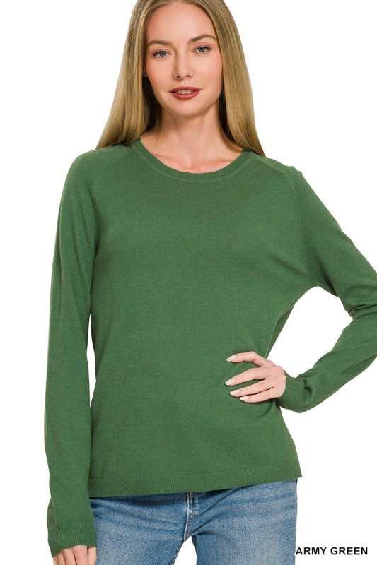 Classic Long Sleeve Knit Sweater