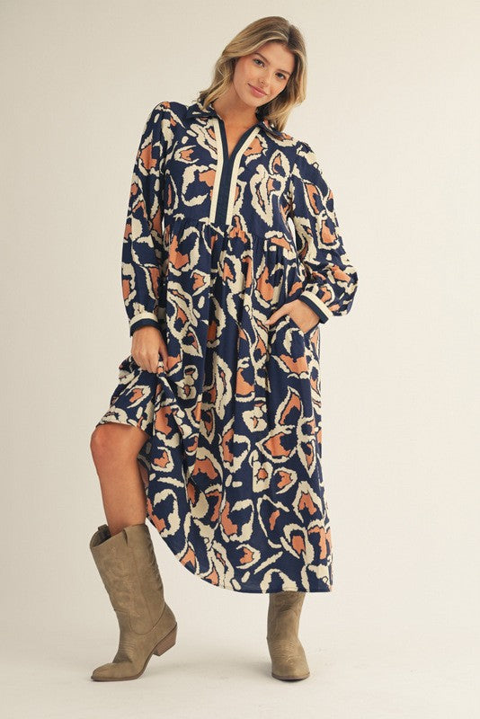 Midnight Bloom Maxi Dress