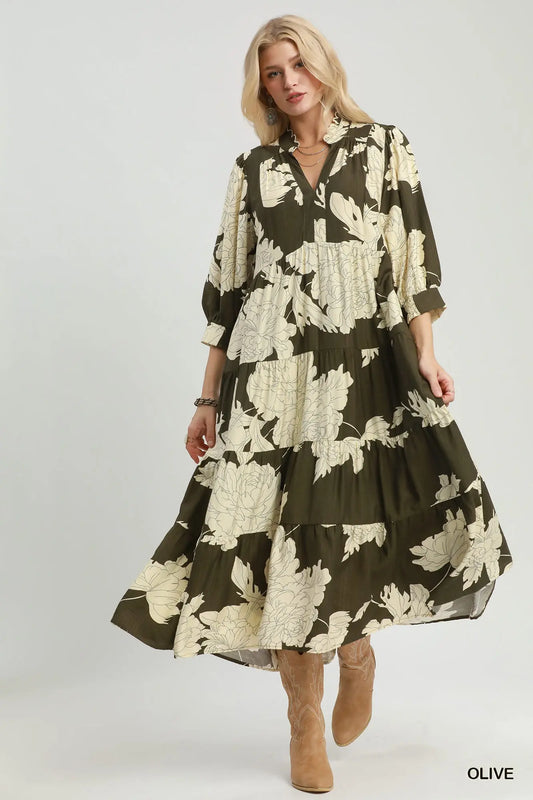 The Olive Garden Maxi Dress