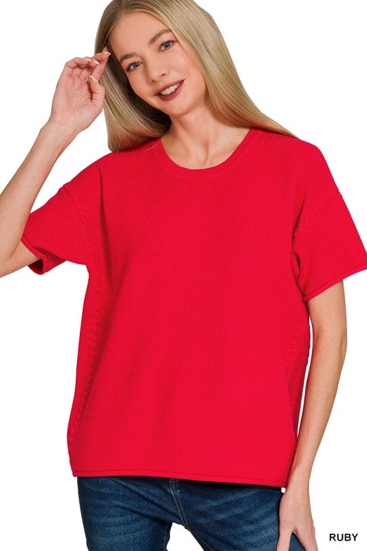 Classic Short Sleeve Sweater