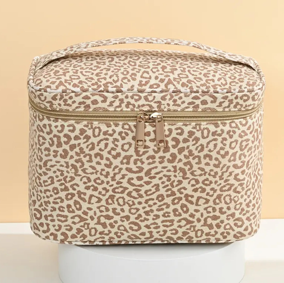 Leopard Print Cosmetic Bag