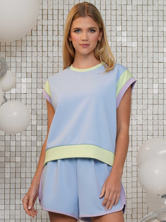 Blue Multi Color Block Set