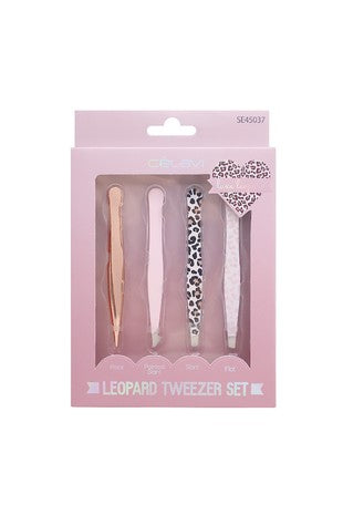 Leopard Tweezers Set