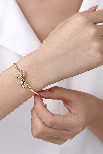 18k Tarnish Free Bow Bracelet
