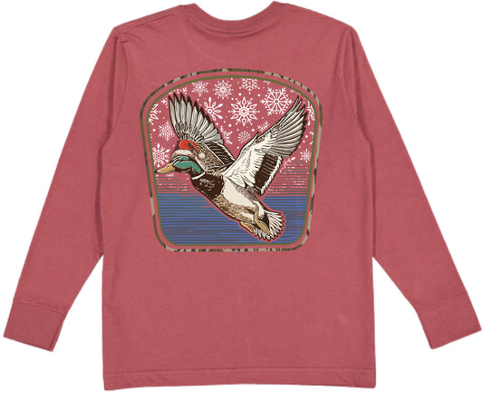Festive Flight Duck Youth Long Sleeve Tee