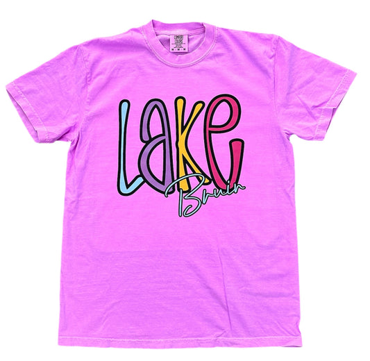 Neon Violet Lake Bruin Tee