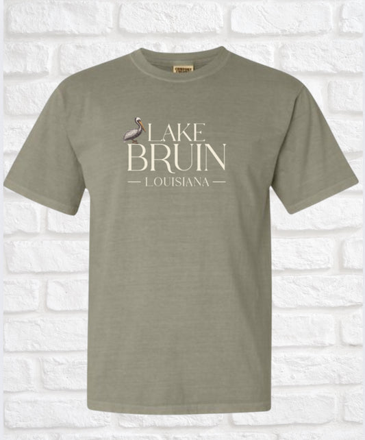 Lake Bruin Pelican Sandstone T-Shirt