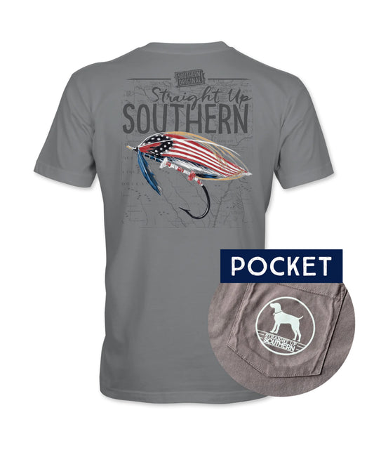 Straight Up Southern Flag Fly Lure T-Shirt