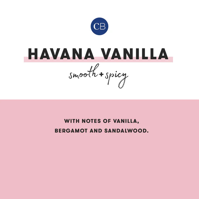 Havana Vanilla Modern Marble Printed Travel Tin Candle