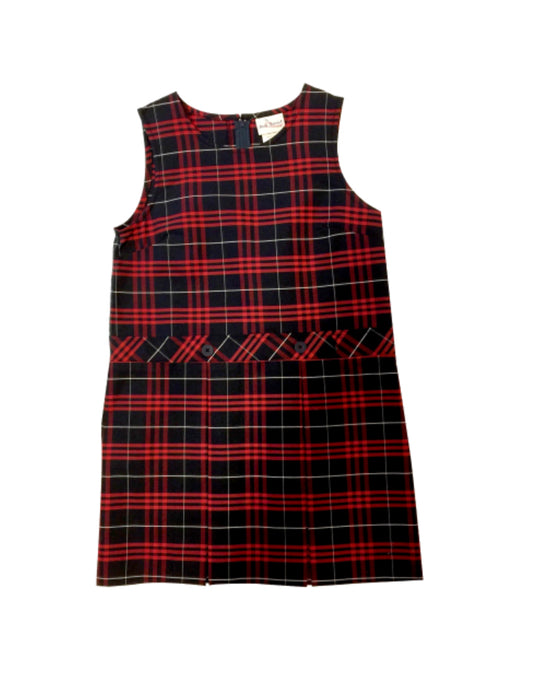 Girl's Plaid Uniform Jumper